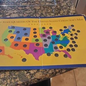 First State Quarters Of The US  Collectors Map